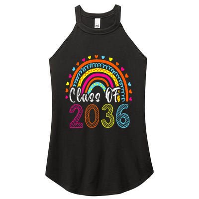 Class Of 2036 Grow With Me First Day Of School Graduation Women's Perfect Tri Rocker Tank
