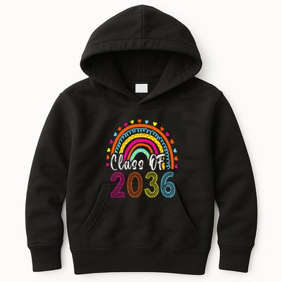 Class Of 2036 Grow With Me First Day Of School Graduation Kids Hoodie