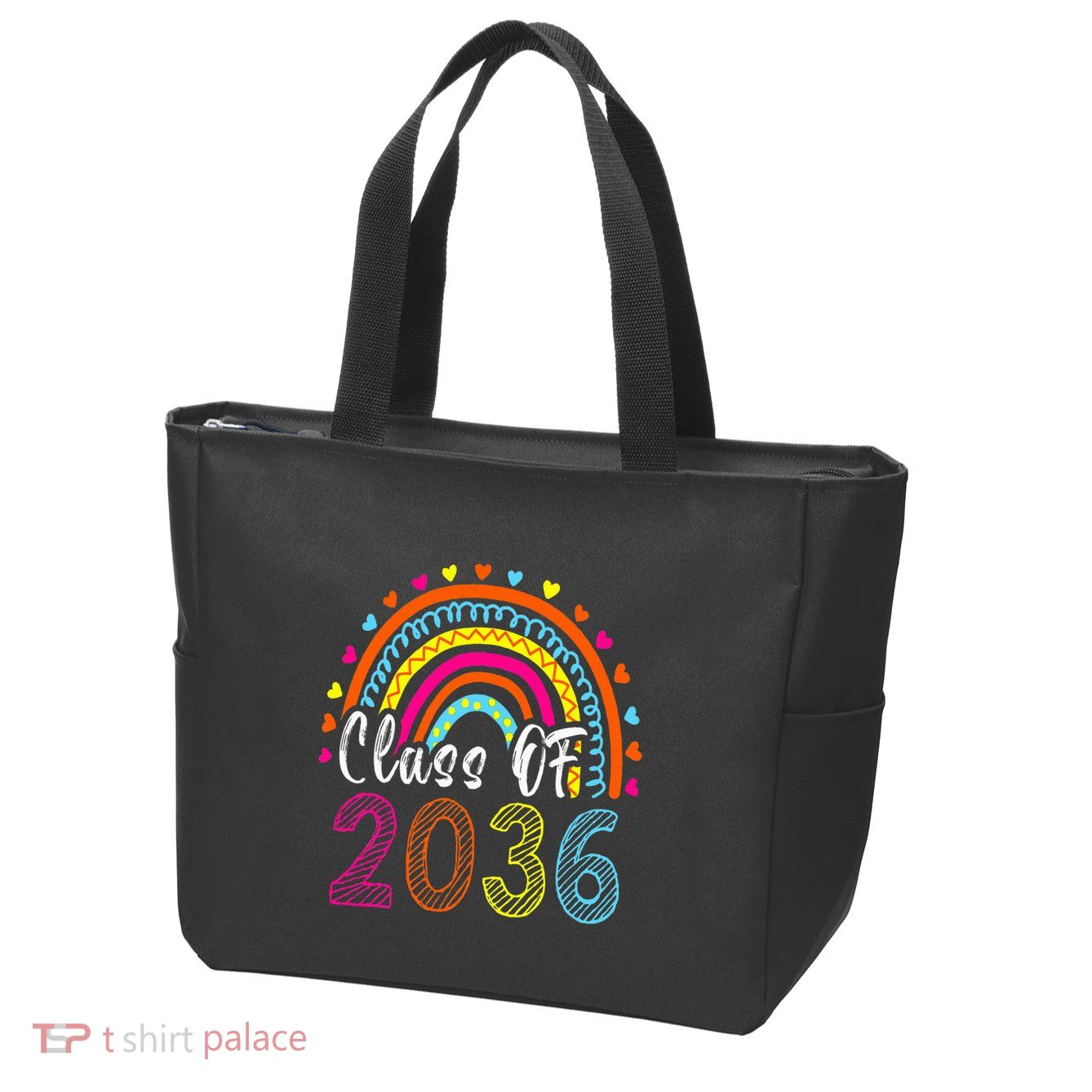 Class Of 2036 Grow With Me First Day Of School Graduation Zip Tote Bag