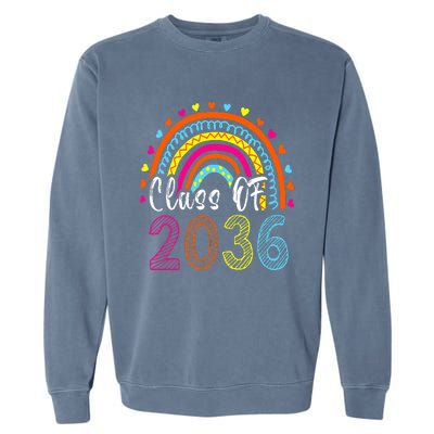 Class Of 2036 Grow With Me First Day Of School Graduation Garment-Dyed Sweatshirt