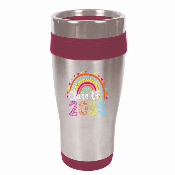 Class Of 2036 Grow With Me First Day Of School Graduation 16oz Travel Tumbler