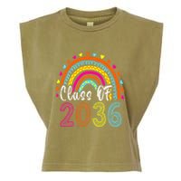 Class Of 2036 Grow With Me First Day Of School Graduation Garment-Dyed Women's Muscle Tee