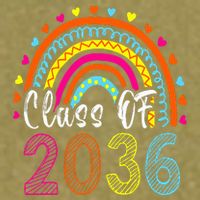 Class Of 2036 Grow With Me First Day Of School Graduation Garment-Dyed Women's Muscle Tee