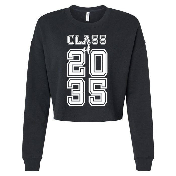 Class Of 2035 Graduate Cropped Pullover Crew