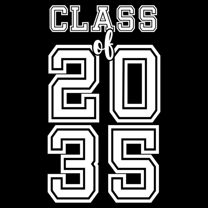 Class Of 2035 Graduate Cropped Pullover Crew
