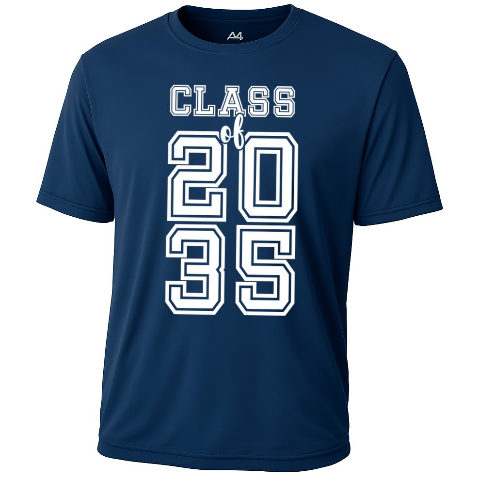 Class Of 2035 Graduate Performance Shirt