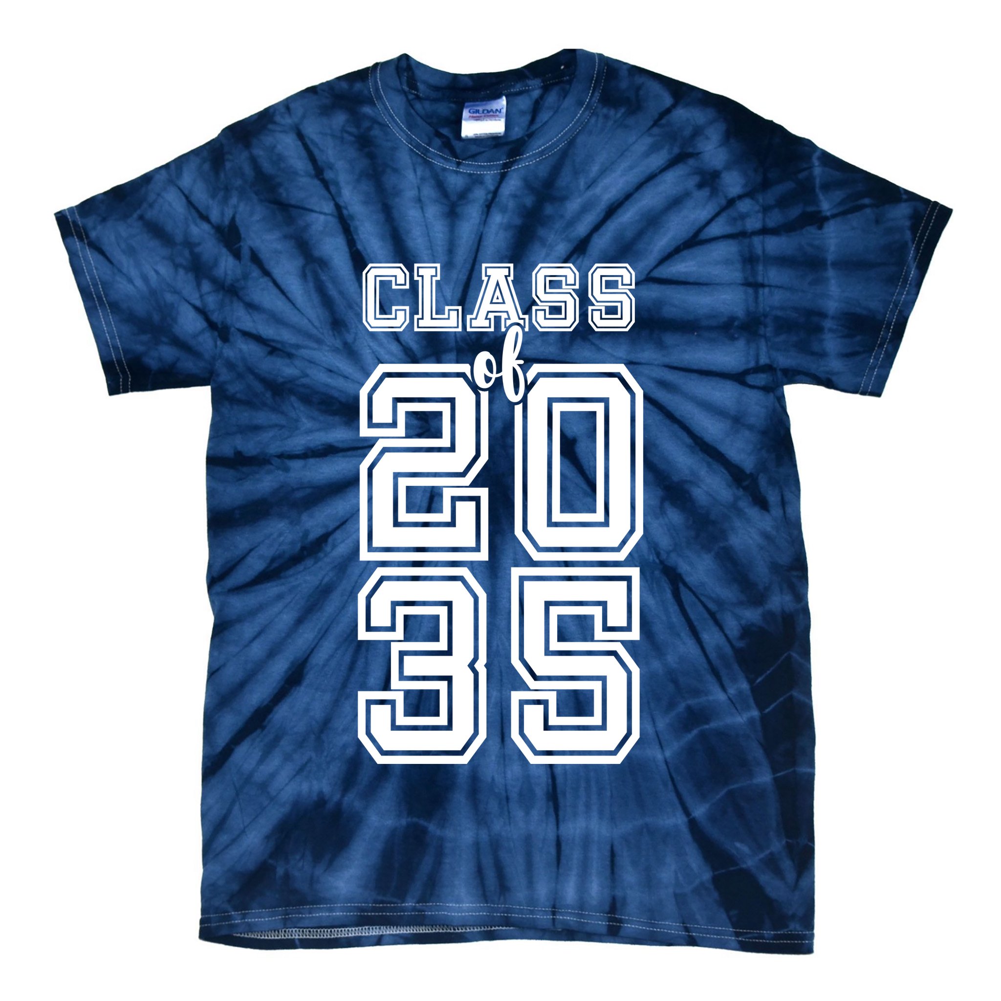 Class Of 2035 Graduate Tie-Dye T-Shirt