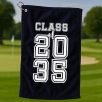 Class Of 2035 Graduate Golf Towel