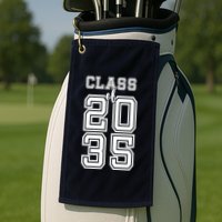 Class Of 2035 Graduate Golf Towel