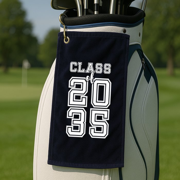 Class Of 2035 Graduate Golf Towel