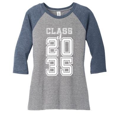 Class Of 2035 Graduate Women's Tri-Blend 3/4-Sleeve Raglan Shirt