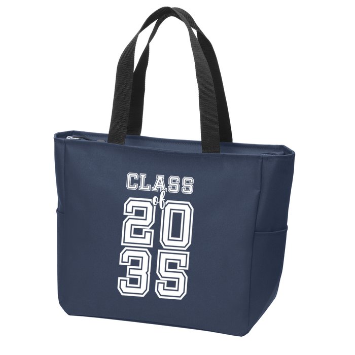 Class Of 2035 Graduate Zip Tote Bag