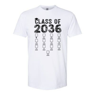 Class Of 2036 Grow With Me With Space For Checkmarks Softstyle CVC T-Shirt