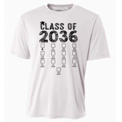 Class Of 2036 Grow With Me With Space For Checkmarks Cooling Performance Crew T-Shirt