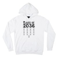 Class Of 2036 Grow With Me With Space For Checkmarks Hoodie