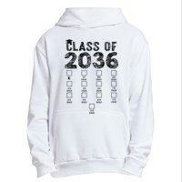 Class Of 2036 Grow With Me With Space For Checkmarks Urban Pullover Hoodie