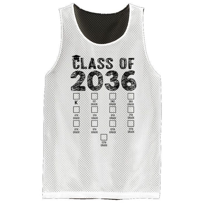 Class Of 2036 Grow With Me With Space For Checkmarks Mesh Reversible Basketball Jersey Tank