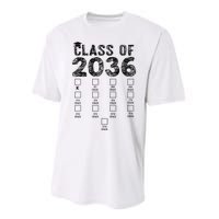 Class Of 2036 Grow With Me With Space For Checkmarks Performance Sprint T-Shirt