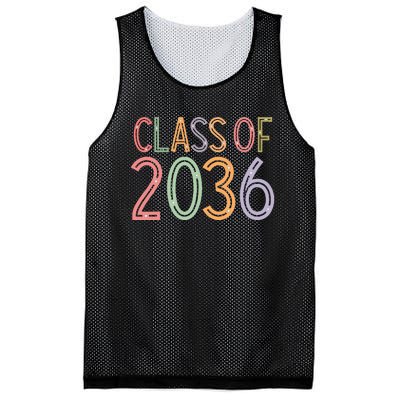 Class Of 2036 Grow With Me Graduation First Day Of School Mesh Reversible Basketball Jersey Tank