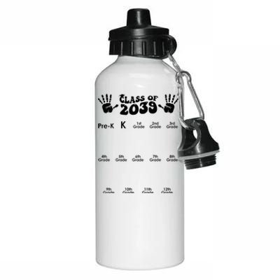 Class Of 2039 Grow With Me Handprint PreK 12th Grade K12 Aluminum Water Bottle