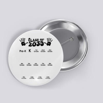 Class Of 2039 Grow With Me Handprint PreK 12th Grade K12 Button