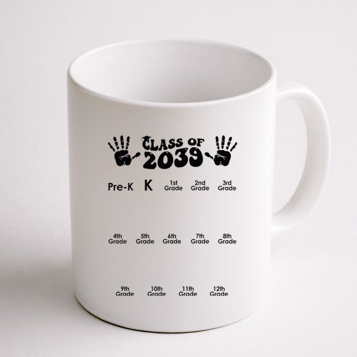 Class Of 2039 Grow With Me Handprint PreK 12th Grade K12 Coffee Mug