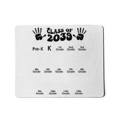 Class Of 2039 Grow With Me Handprint PreK 12th Grade K12 Mousepad