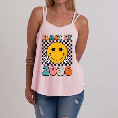 Class Of 2036 Grow With Me First Day Kindergarten Girls Women's Strappy Tank