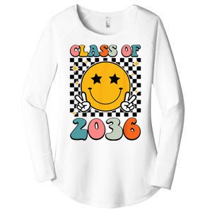 Class Of 2036 Grow With Me First Day Kindergarten Girls Women's Perfect Tri Tunic Long Sleeve Shirt