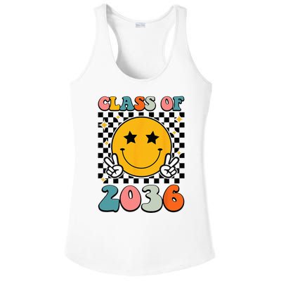 Class Of 2036 Grow With Me First Day Kindergarten Girls Ladies PosiCharge Competitor Racerback Tank