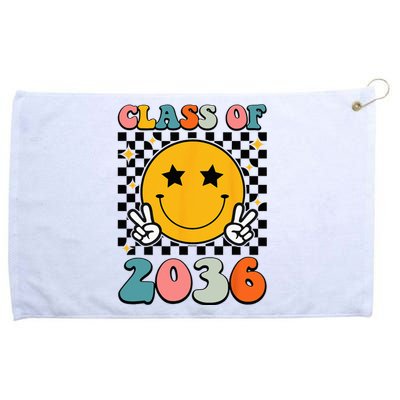 Class Of 2036 Grow With Me First Day Kindergarten Girls Grommeted Golf Towel