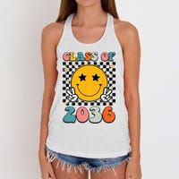 Class Of 2036 Grow With Me First Day Kindergarten Girls Women's Knotted Racerback Tank