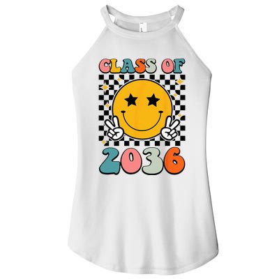 Class Of 2036 Grow With Me First Day Kindergarten Girls Women's Perfect Tri Rocker Tank