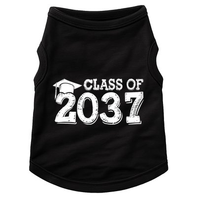 Class Of 2037 Grow With Me Handprints Space On Back Doggie Tank