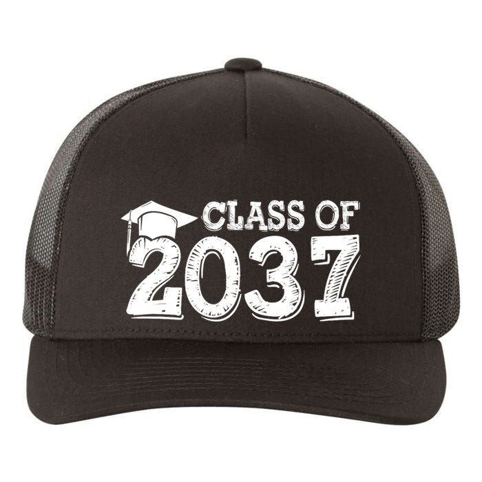 Class Of 2037 Grow With Me Handprints Space On Back Yupoong Adult 5-Panel Trucker Hat
