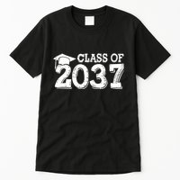 Class Of 2037 Grow With Me Handprints Space On Back Tall T-Shirt