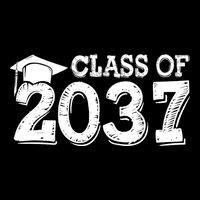 Class Of 2037 Grow With Me Handprints Space On Back Backpack