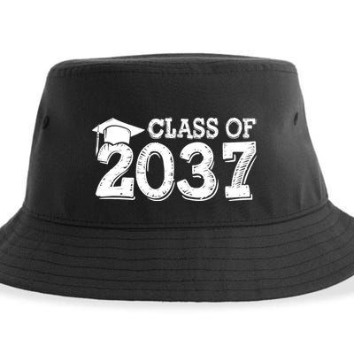 Class Of 2037 Grow With Me Handprints Space On Back Sustainable Bucket Hat
