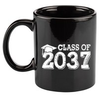 Class Of 2037 Grow With Me Handprints Space On Back 11oz C Handle Ceramic Mug