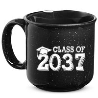 Class Of 2037 Grow With Me Handprints Space On Back 15oz Campfire Ceramic Mug