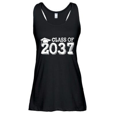 Class Of 2037 Grow With Me Handprints Space On Back Ladies Essential Flowy Tank