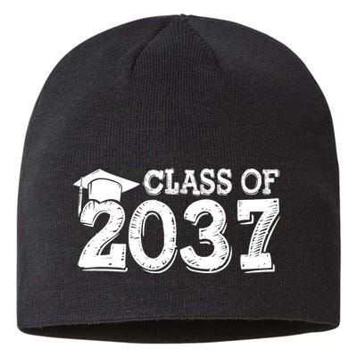 Class Of 2037 Grow With Me Handprints Space On Back Sustainable Beanie