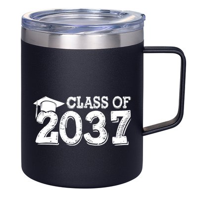 Class Of 2037 Grow With Me Handprints Space On Back 12oz Stainless Steel Coffee Mug
