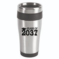 Class Of 2037 Grow With Me Handprints Space On Back 16oz Travel Tumbler