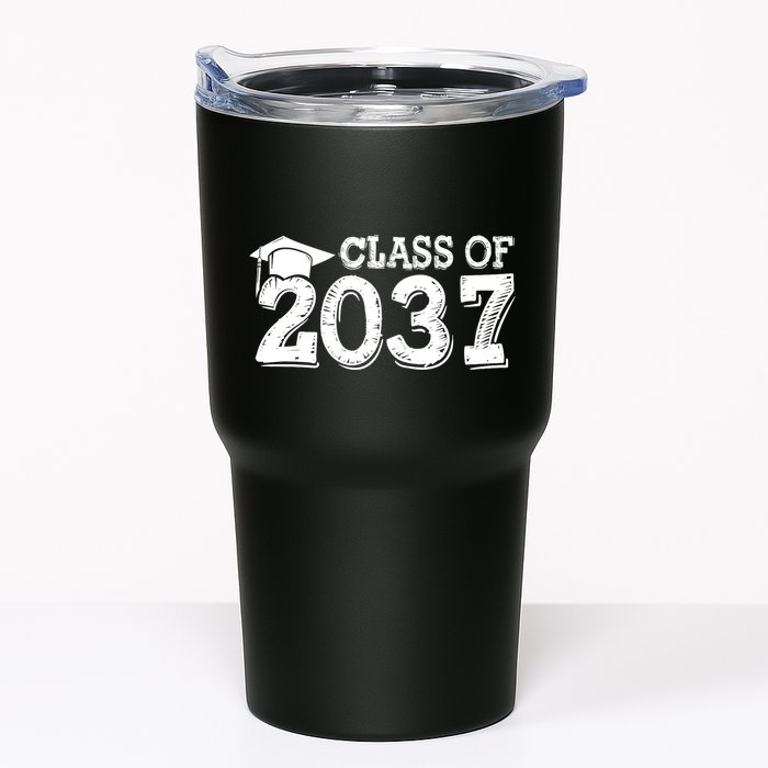 Class Of 2037 Grow With Me Handprints Space On Back Tumbler