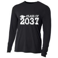 Class Of 2037 Grow With Me Handprints Space On Back Cooling Performance Long Sleeve Crew