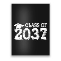 Class Of 2037 Grow With Me Handprints Space On Back Poster