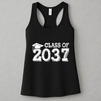 Class Of 2037 Grow With Me Handprints Space On Back Womens Tank Top