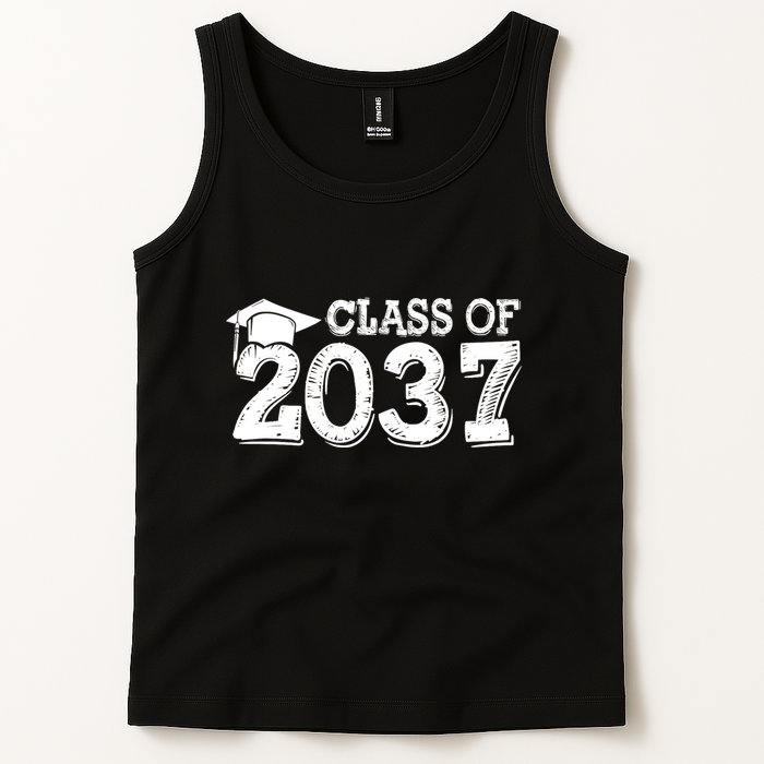 Class Of 2037 Grow With Me Handprints Space On Back Tank Top