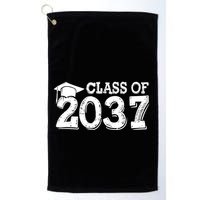 Class Of 2037 Grow With Me Handprints Space On Back Golf Towel